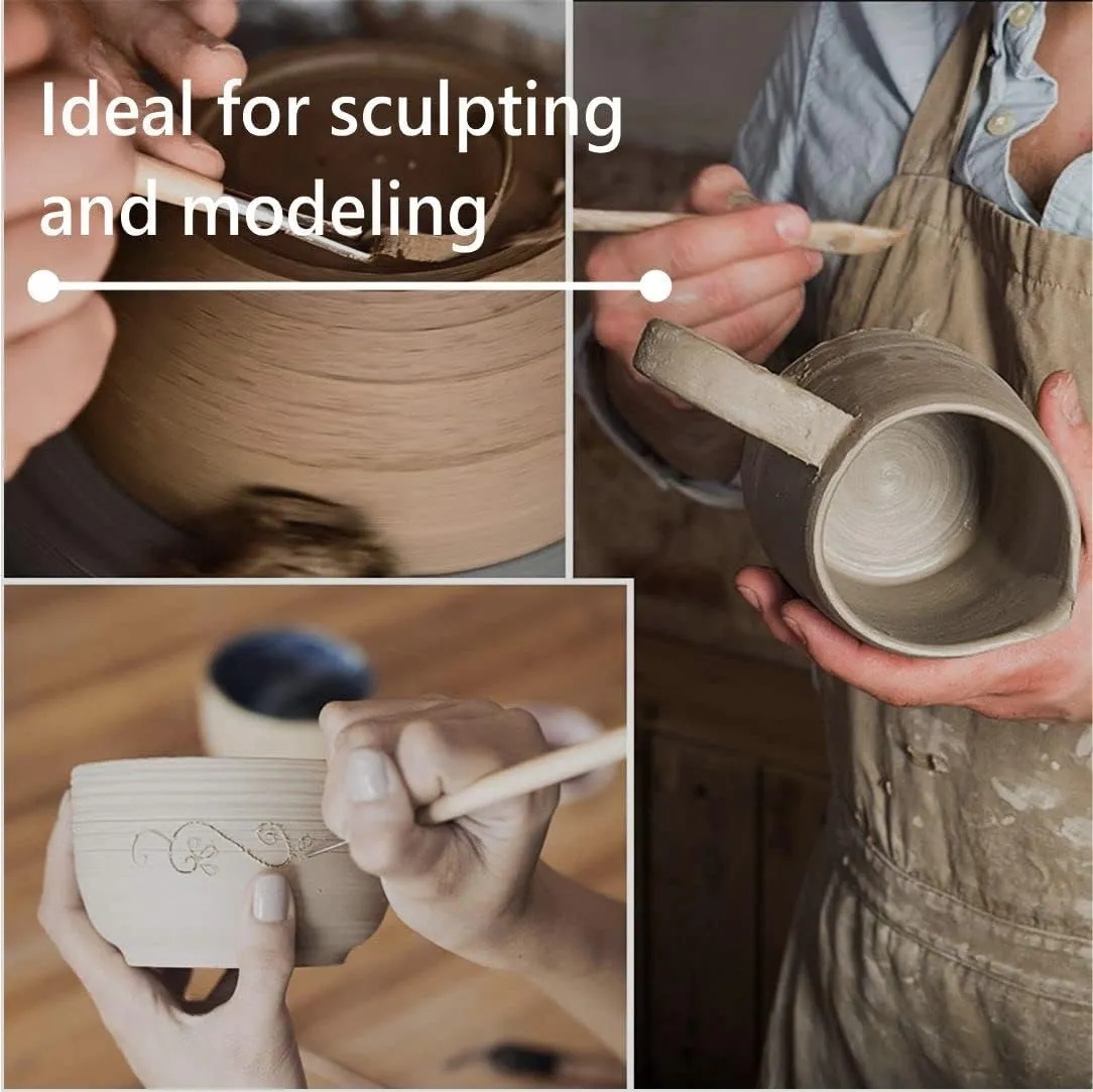 Mid High Fire White Stoneware Clay for Pottery | Cone 5-10 | Ideal for Wheel Throwing, Hand Building, Sculpting | Great for All Skill Levels | Greenware Clay, 10 lbs.