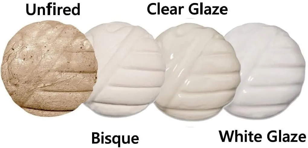 Mid High Fire White Stoneware Clay for Pottery | Cone 5-10 | Ideal for Wheel Throwing, Hand Building, Sculpting | Great for All Skill Levels | Greenware Clay, 10 lbs.