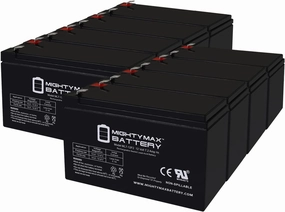 Mighty Max Battery 12V 7Ah F2 Replacement Battery for Wild Game Innovations eDrenaline Rechargeable - 8 Pack