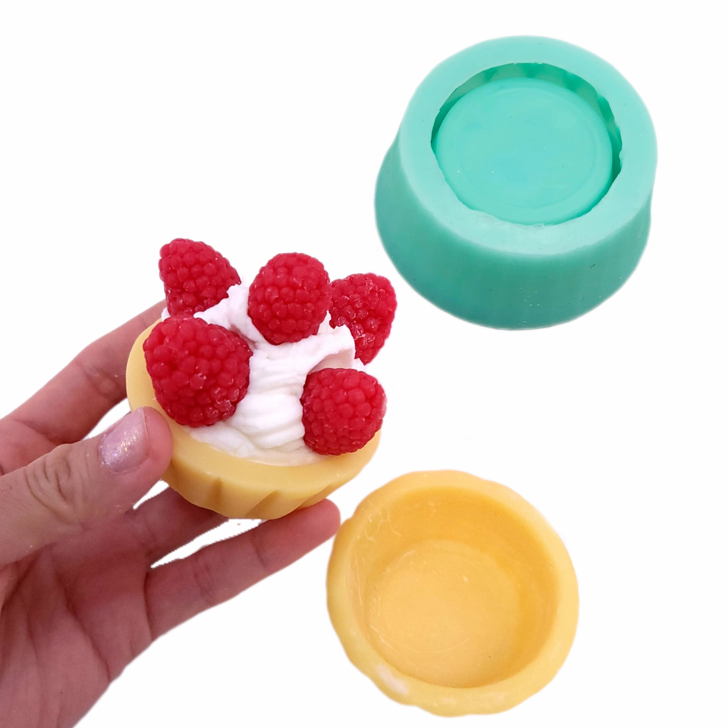 Mini pie crust realistic Tart crusts  great quality Wax mold Resin mold Soap mold Realistic Flexible mold