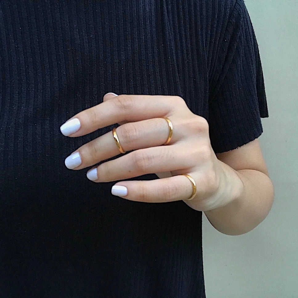 Minimalist Fine Steel Ring