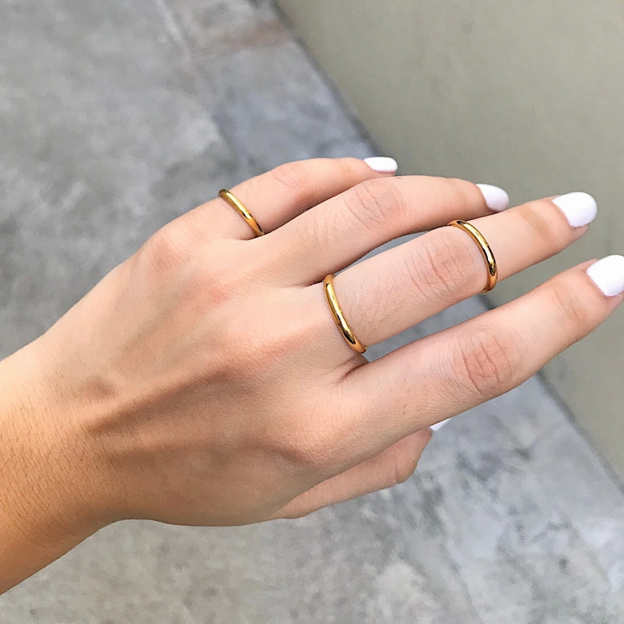 Minimalist Fine Steel Ring