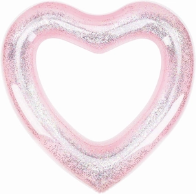 MoKo Inflatable Pool Floats for Adults, Clearance Bachelorette Party Decorations Heart Shaped Swim Ring Summer Swimming Tube Water Fun Beach Wedding Pool Toys Swimming Circle