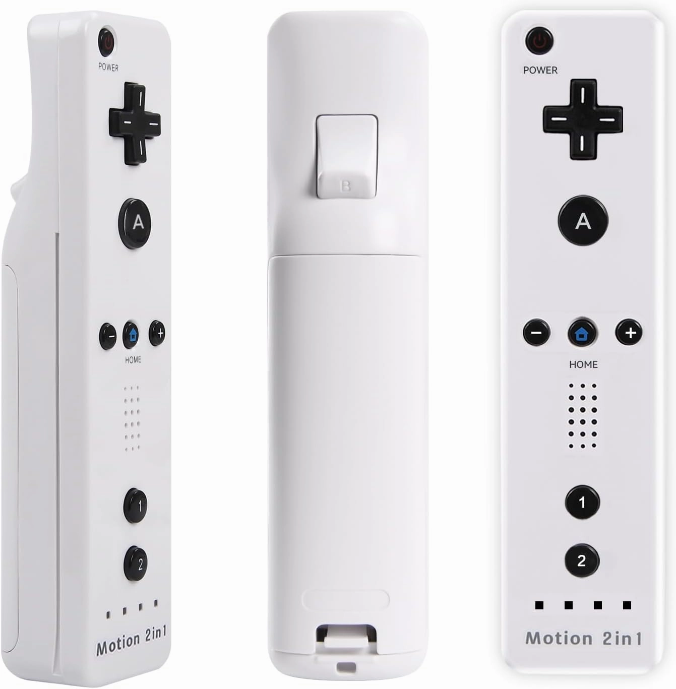 Motion Plus Wii Controllers 2Packs with Nunchucks, Wii Remote Controllers Compatible for wii and Wii U with Built in Motion Plus