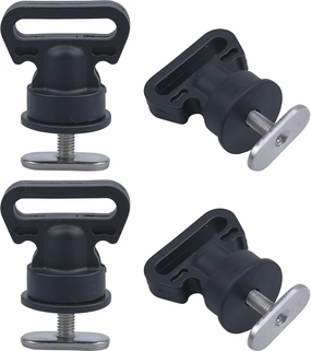 MX Kayak Track Mount Vertical Tie Downs Rail Mounts,Eye Bolt Tie Down Rings for Canoes, Kayaks, and Fishing Boat Accessories