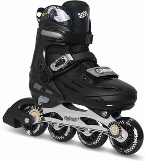 Nattork Kids Inline Skates Adjustable Light up Wheels Blades Roller for Boys Girls- TeenYouth Age 6-12 - Cool Racing Car Decorations Indoor Outdoor Birthday Gift for Son and Grandson