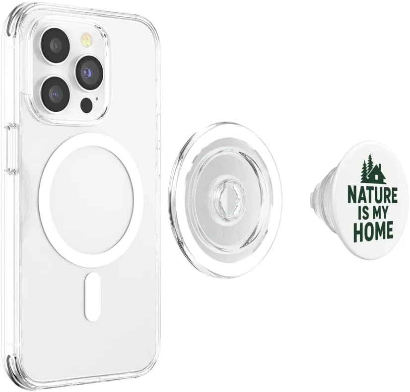 Nature Is My Home - Wild Sanctuary Design PopSockets PopGrip for MagSafe