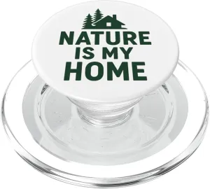 Nature Is My Home - Wild Sanctuary Design PopSockets PopGrip for MagSafe