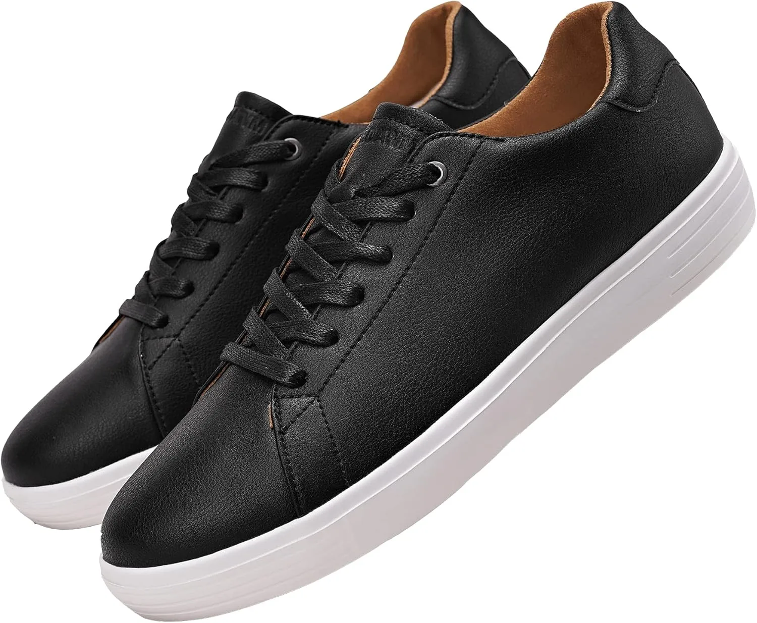 NEDAWM Mens Dress Sneakers Leather Casual Dress Shoes for Men Oxford Plantar Fasciitis Shoes for Heel Pain Relief