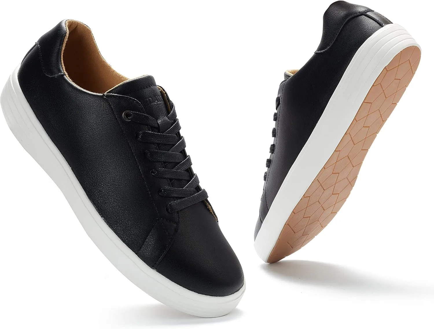 NEDAWM Mens Dress Sneakers Leather Casual Dress Shoes for Men Oxford Plantar Fasciitis Shoes for Heel Pain Relief