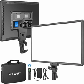 Neewer NL288 LED Video Light with 2.4G Remote, 45W 4800Lux 3200K-5600K CRI 97  Dimmable Bi-Color 18" Soft Light Panel for Photography YouTube Live Stream Game Zoom Meeting(Battery Not Included)