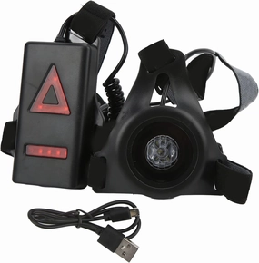 Niiyen Vest Light for Outdoor Sports Lightweight Anti-Slip Safety Running Night Running Lights USB Rechargeable LED Chest Run Light Waterproof for Outdoor Running Walking Camping
