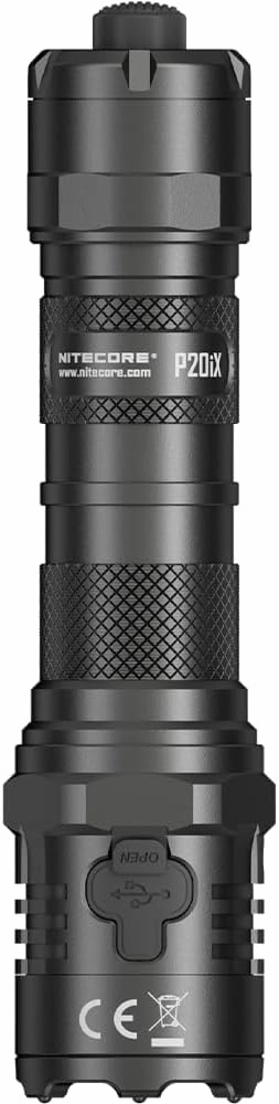 Nitecore P20iX Tactical Flashlight, 4000 Lumen USB-C Rechargeable High Lumen Super Bright with LumenTac Organizer