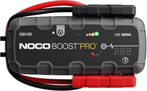 NOCO Boost GB150: 3000A UltraSafe Jump Starter – 12V Lithium Battery Booster Pack, Portable Jump Box, Power Bank & Jumper Cables - for 6.0L Gas and 3.0L Diesel Engines