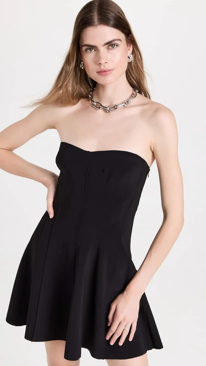 Norma Kamali Women's Strapless Grace Mini Dress