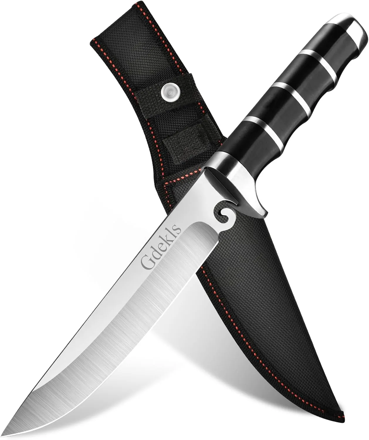 nylon tactical knife, 6.06-inch stainless steel blade, field tactical knife, outdoor multi-purpose straight knife