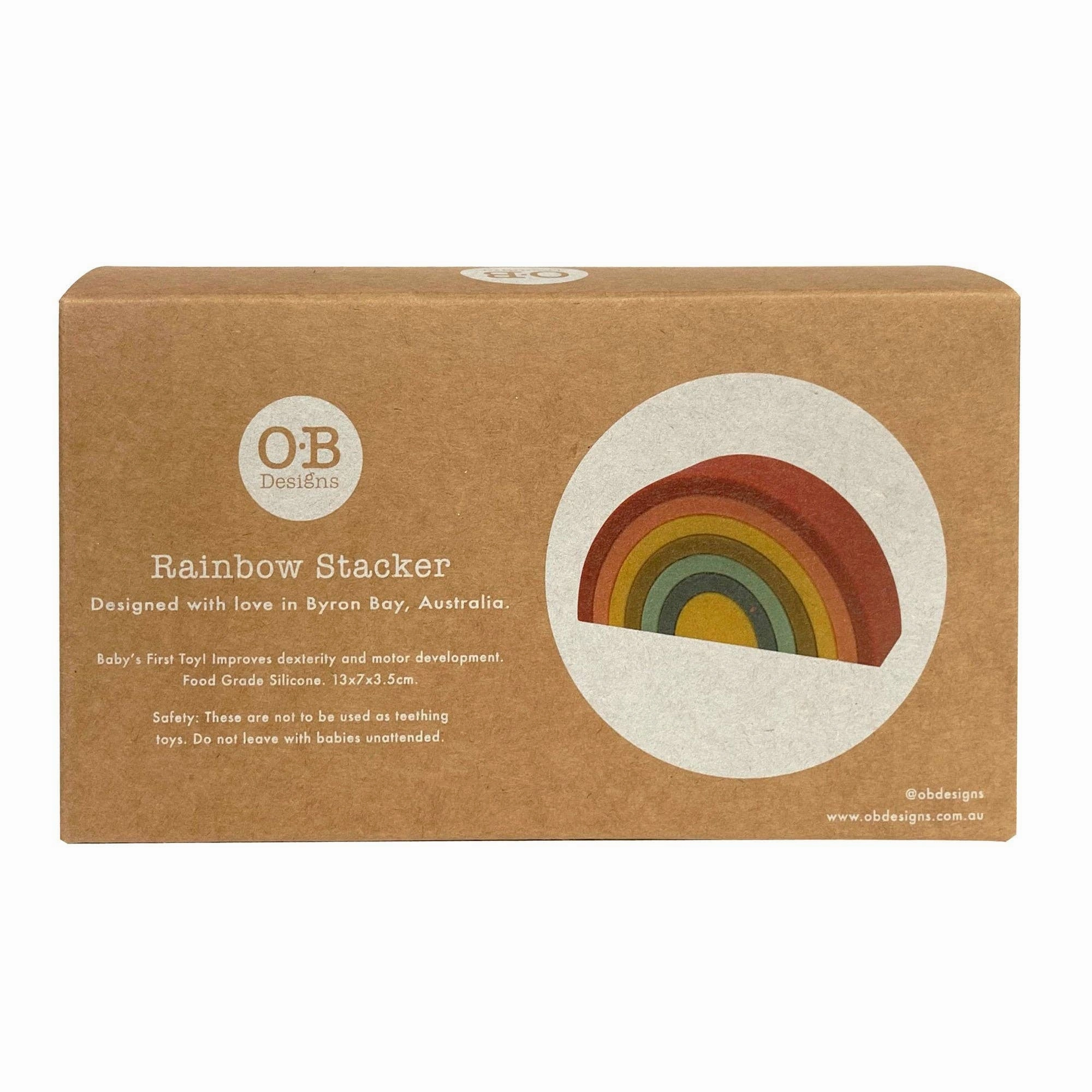 OB Australia - Silicone Rainbow Stacker | Cherry