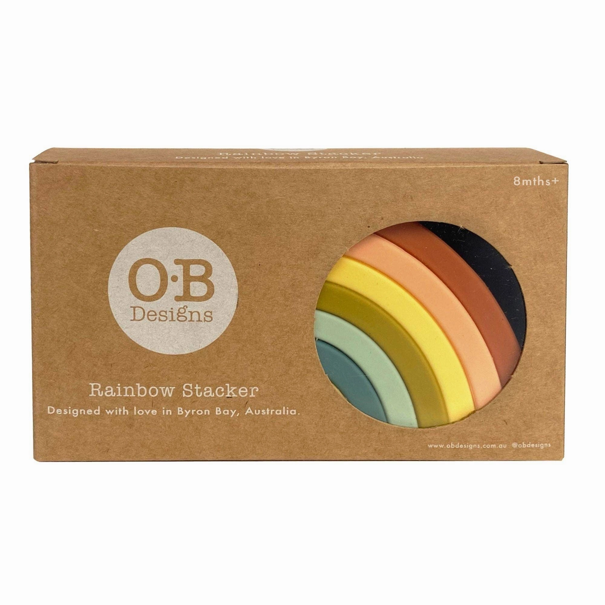 OB Australia - Silicone Rainbow Stacker | Cherry