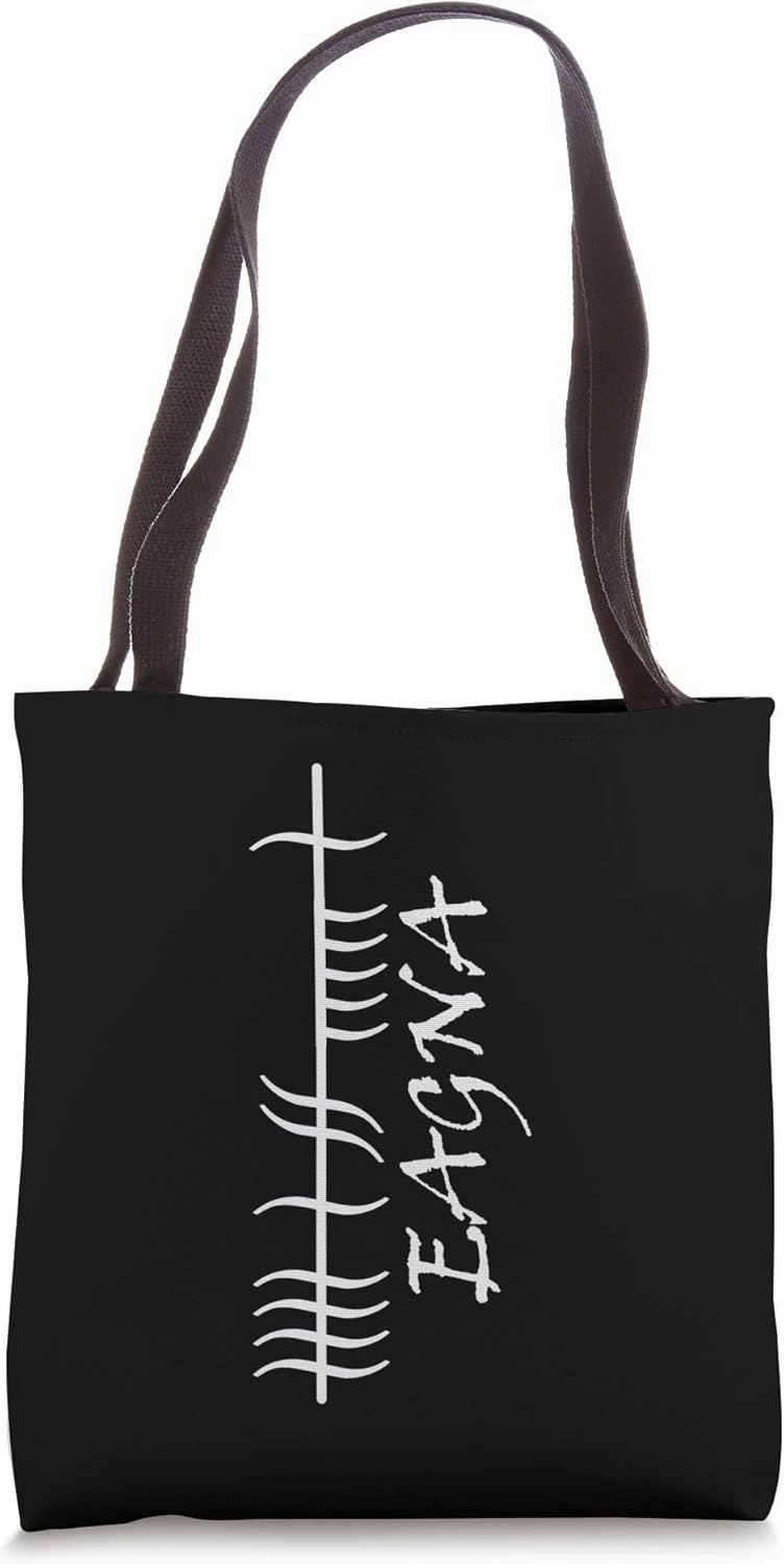 Ogham Tree - Eagna - Wisdom Word Tote Bag