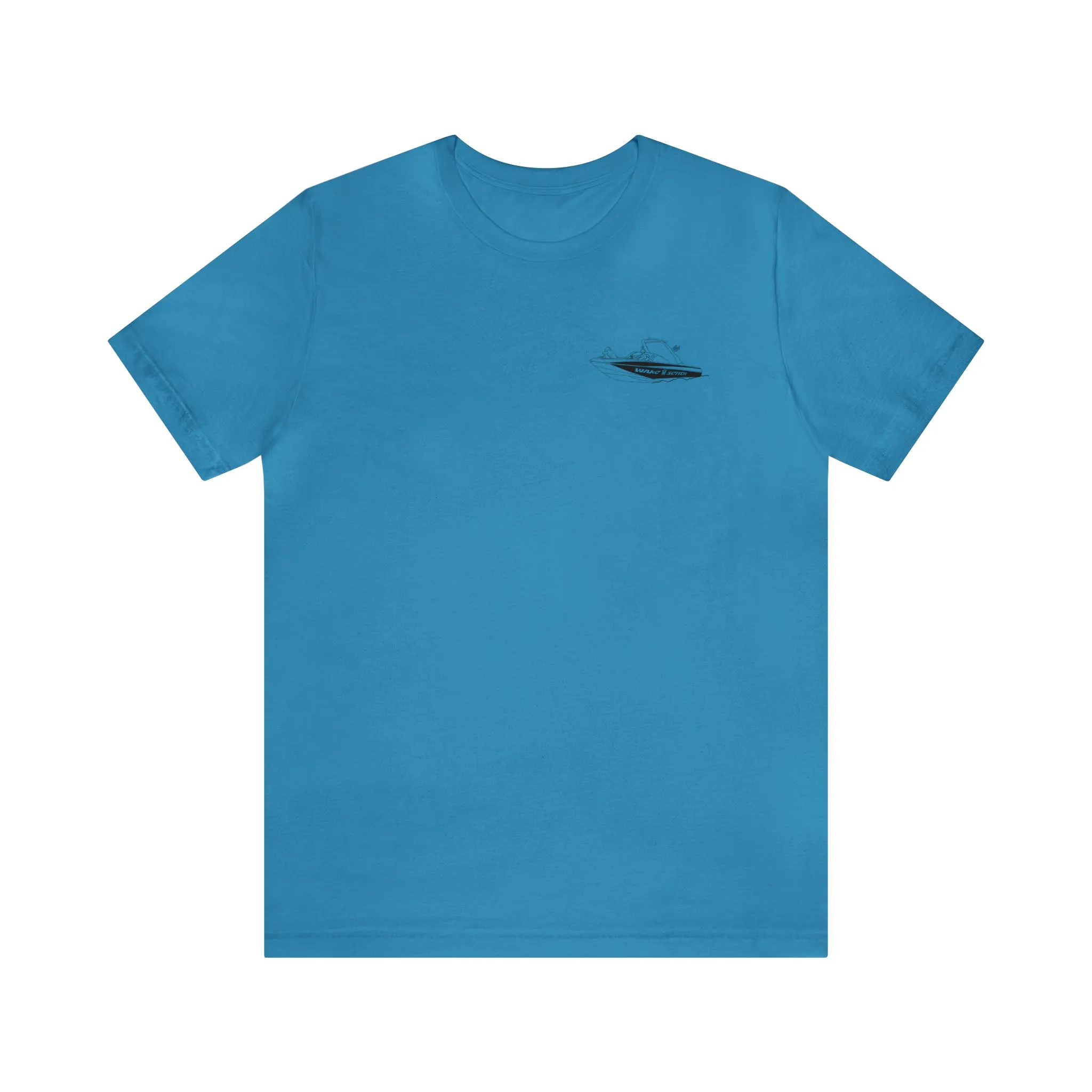 Okauchee Lake, Malibu Wakesetter - Unisex Lightweight Short Sleeve Tee
