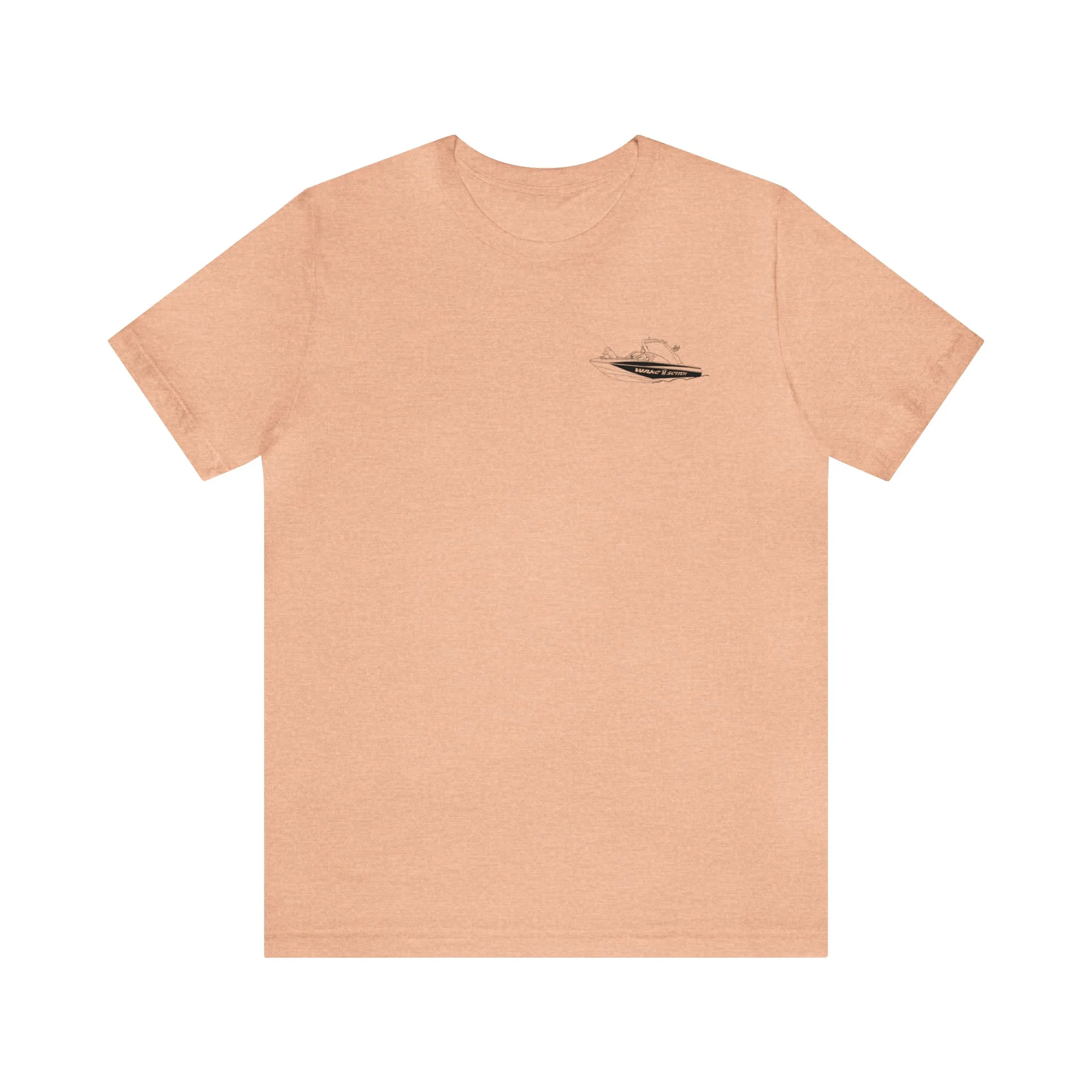 Okauchee Lake, Malibu Wakesetter - Unisex Lightweight Short Sleeve Tee