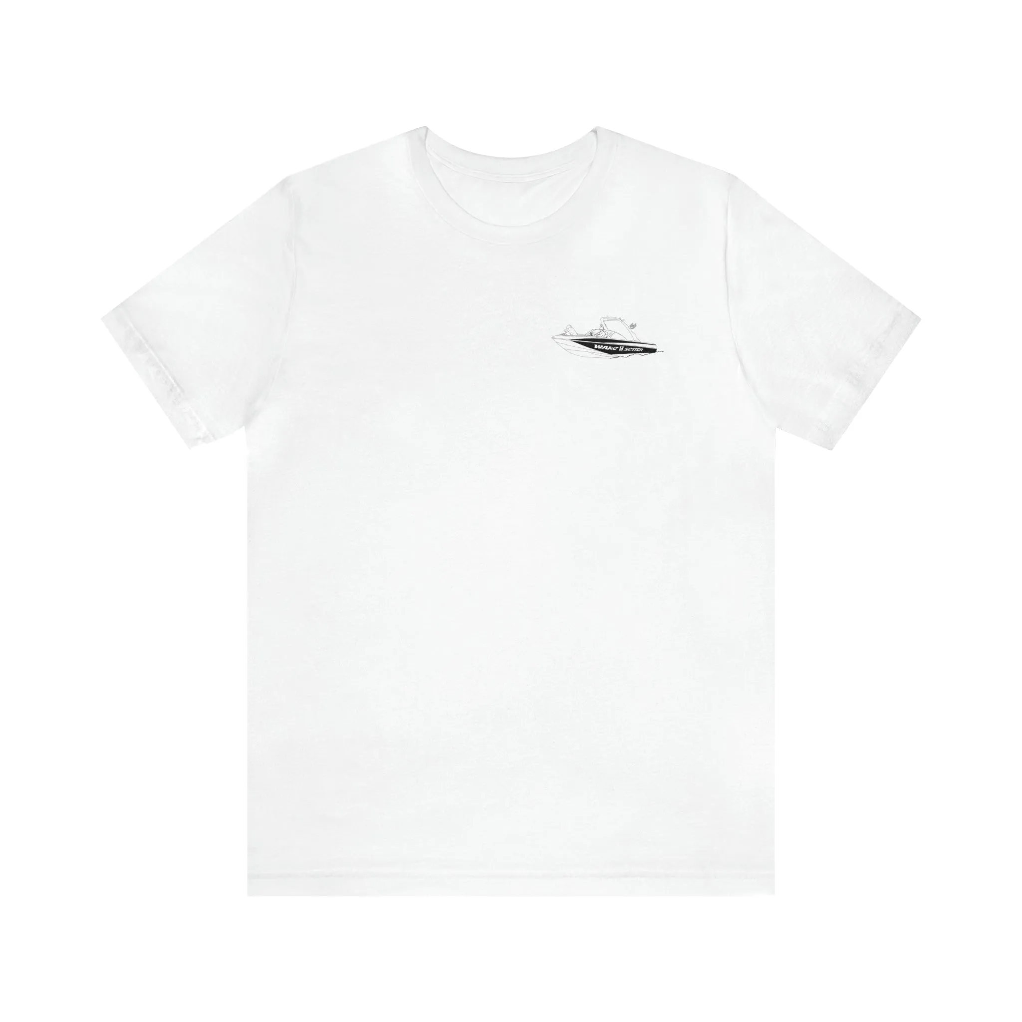 Okauchee Lake, Malibu Wakesetter - Unisex Lightweight Short Sleeve Tee