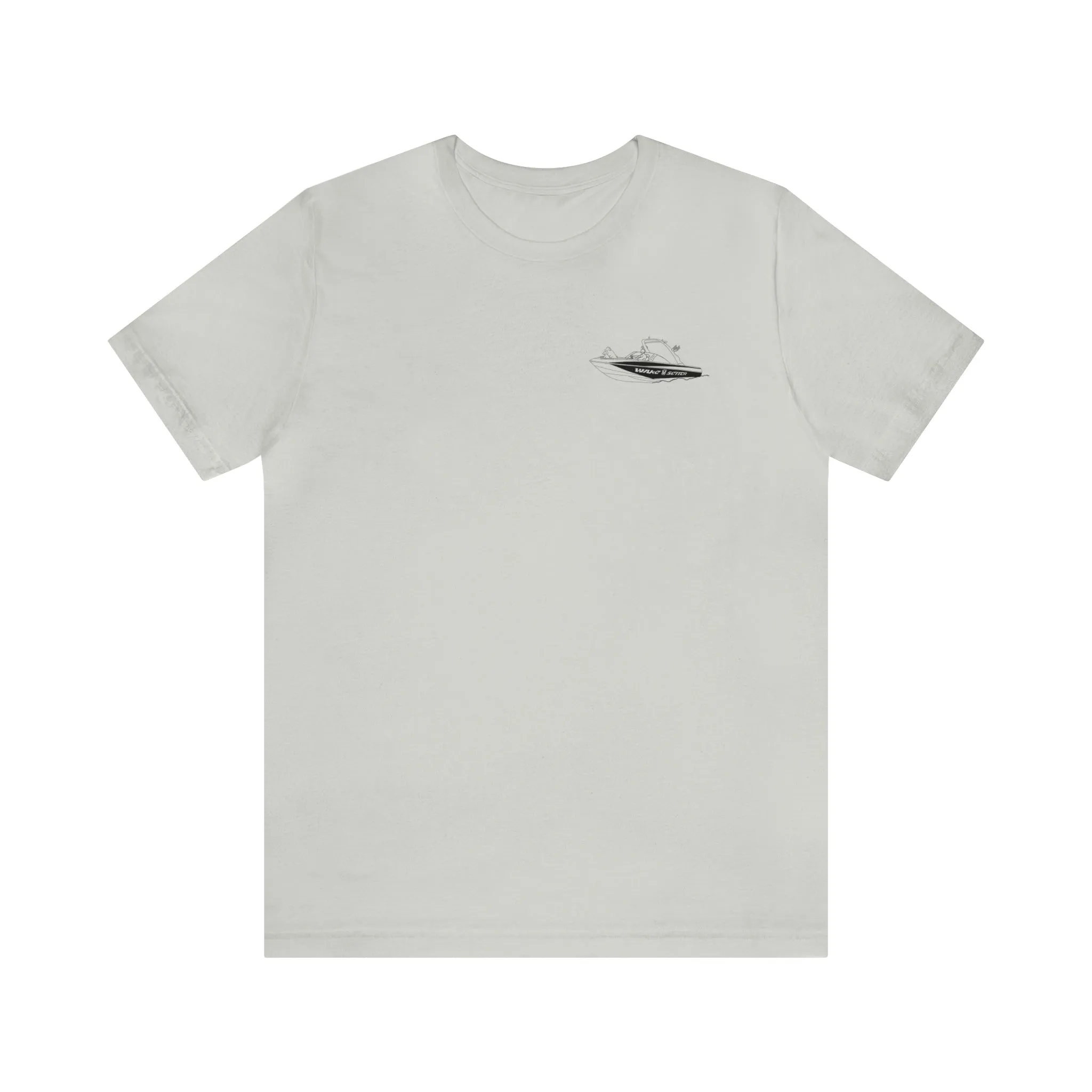 Okauchee Lake, Malibu Wakesetter - Unisex Lightweight Short Sleeve Tee