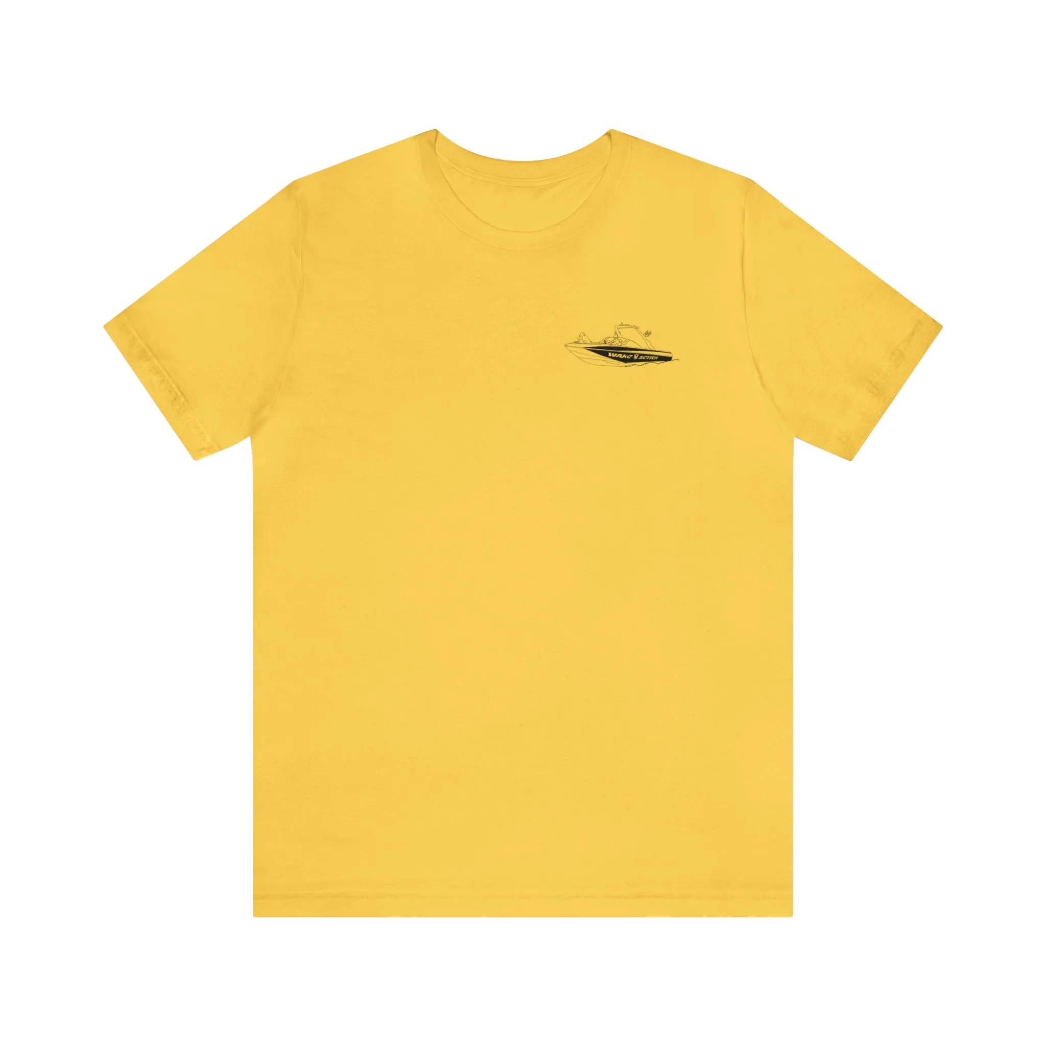Okauchee Lake, Malibu Wakesetter - Unisex Lightweight Short Sleeve Tee