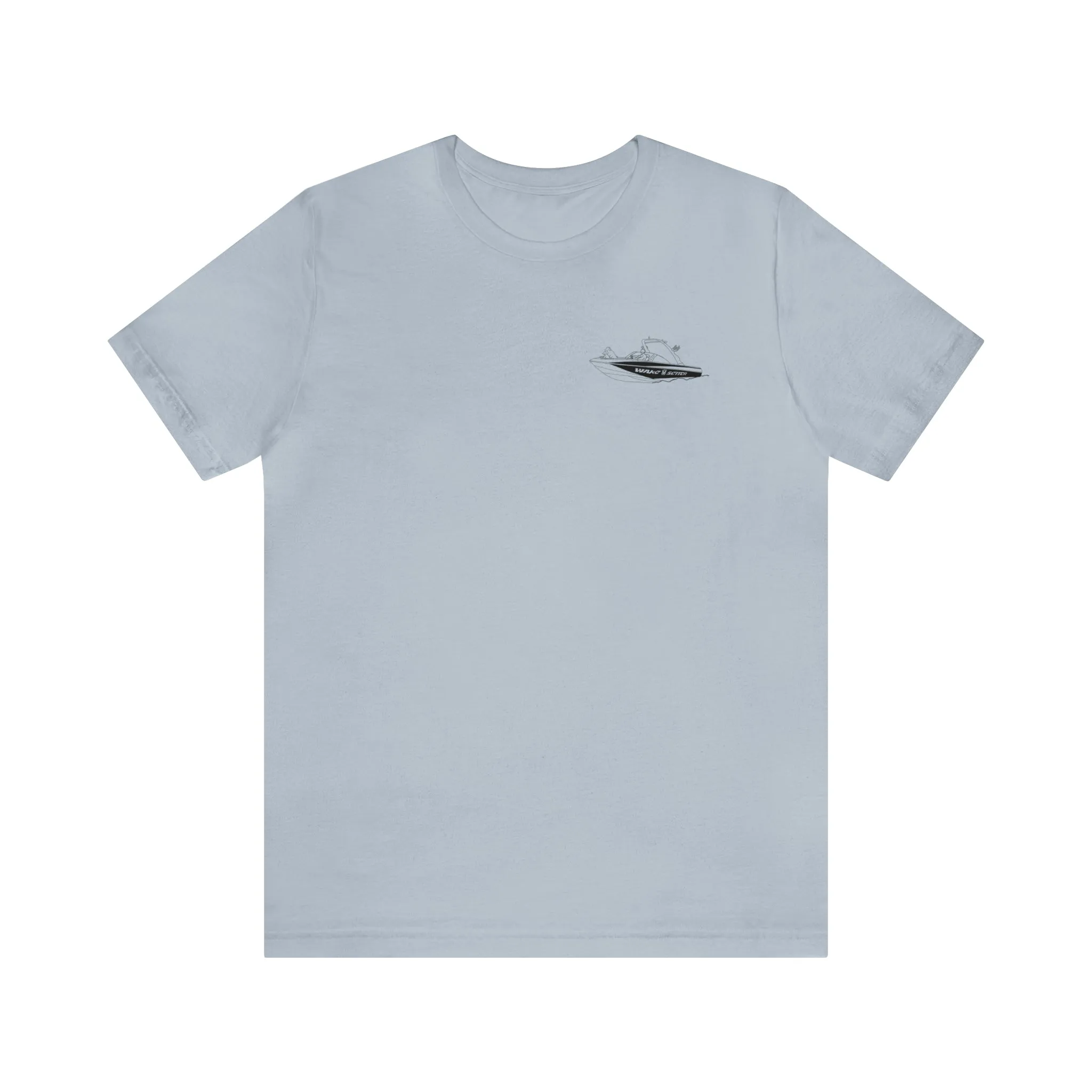 Okauchee Lake, Malibu Wakesetter - Unisex Lightweight Short Sleeve Tee