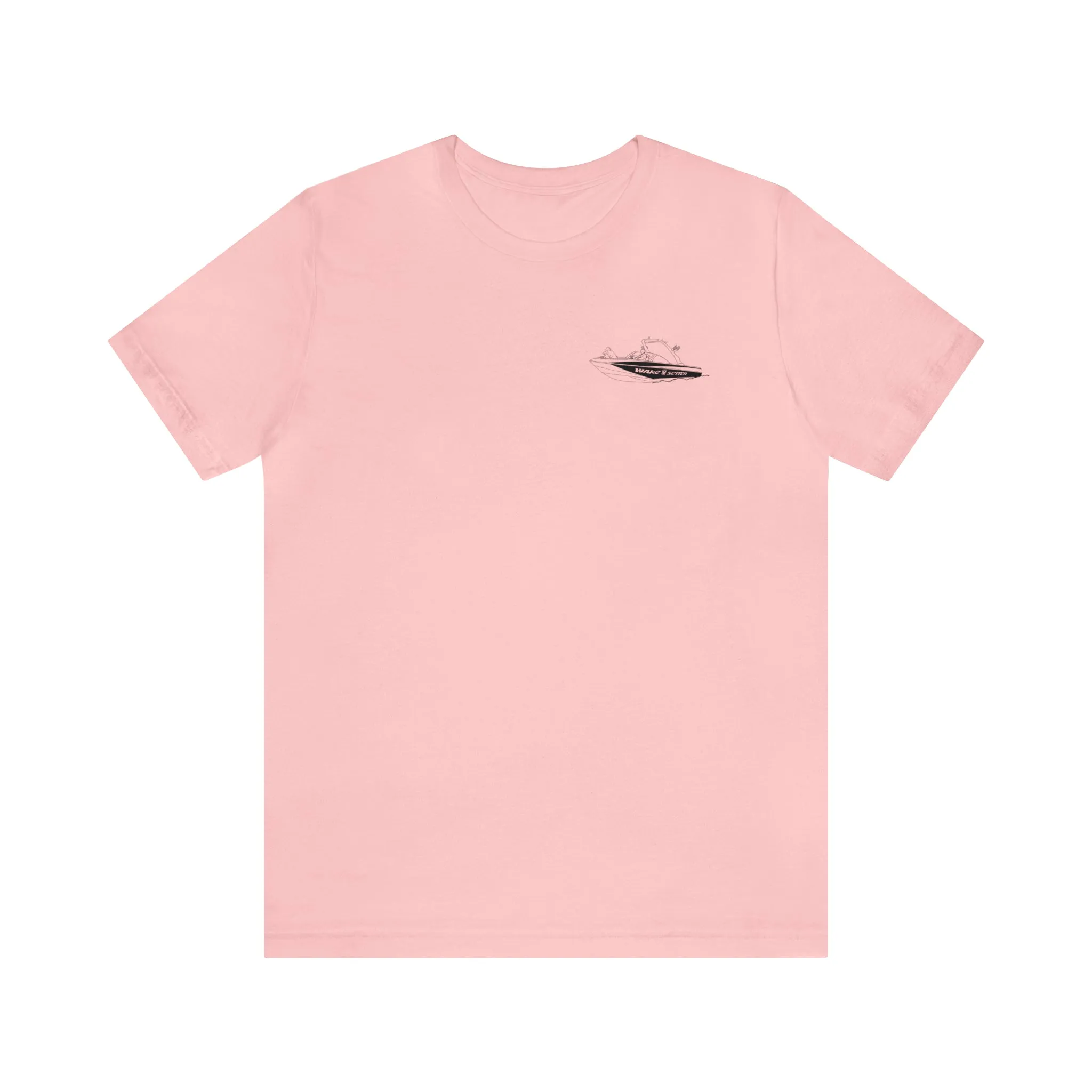 Okauchee Lake, Malibu Wakesetter - Unisex Lightweight Short Sleeve Tee