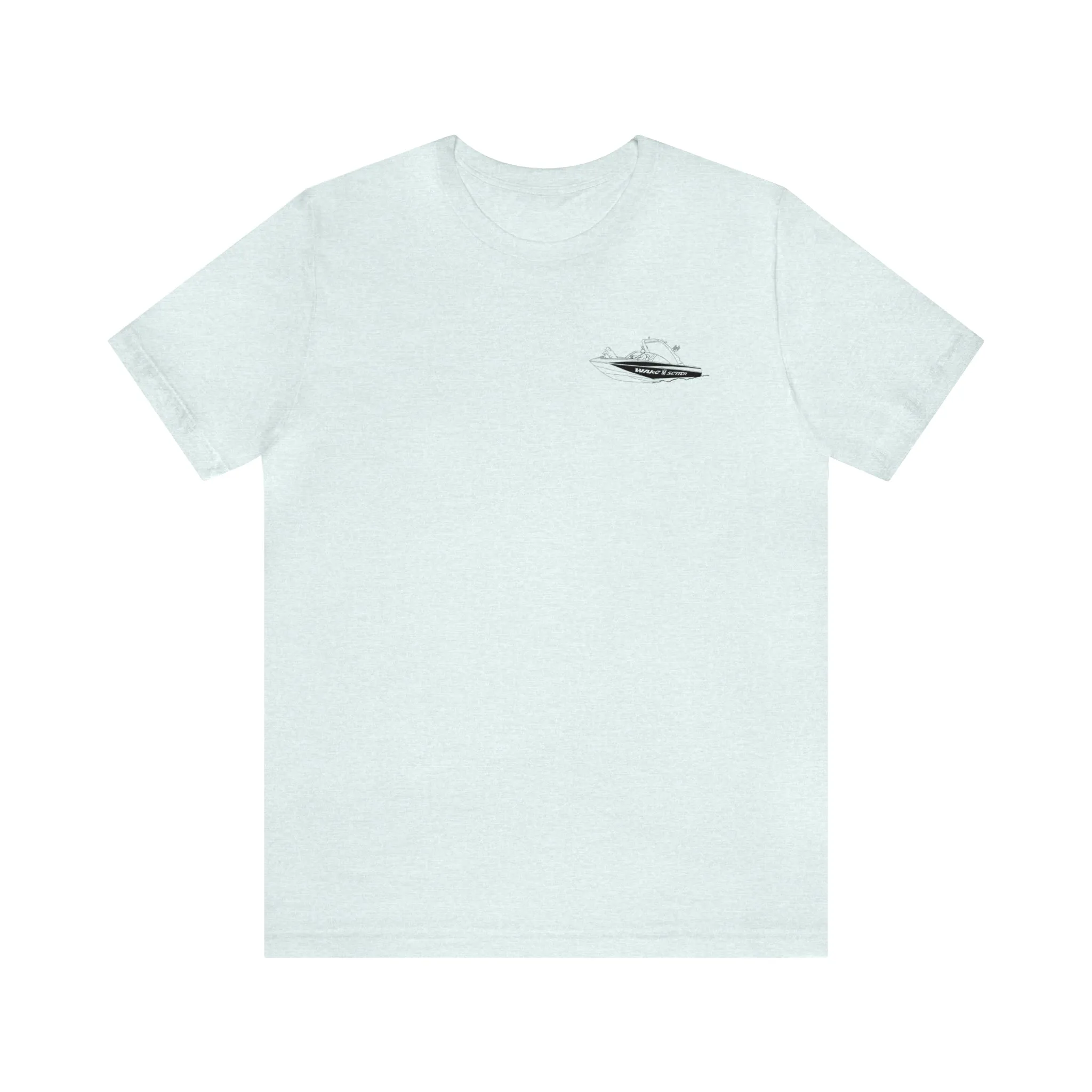 Okauchee Lake, Malibu Wakesetter - Unisex Lightweight Short Sleeve Tee