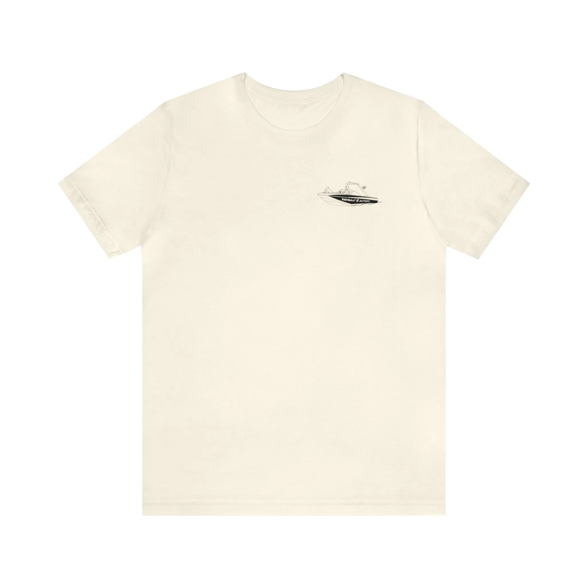 Okauchee Lake, Malibu Wakesetter - Unisex Lightweight Short Sleeve Tee