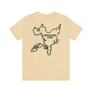 Okauchee Lake, Malibu Wakesetter - Unisex Lightweight Short Sleeve Tee