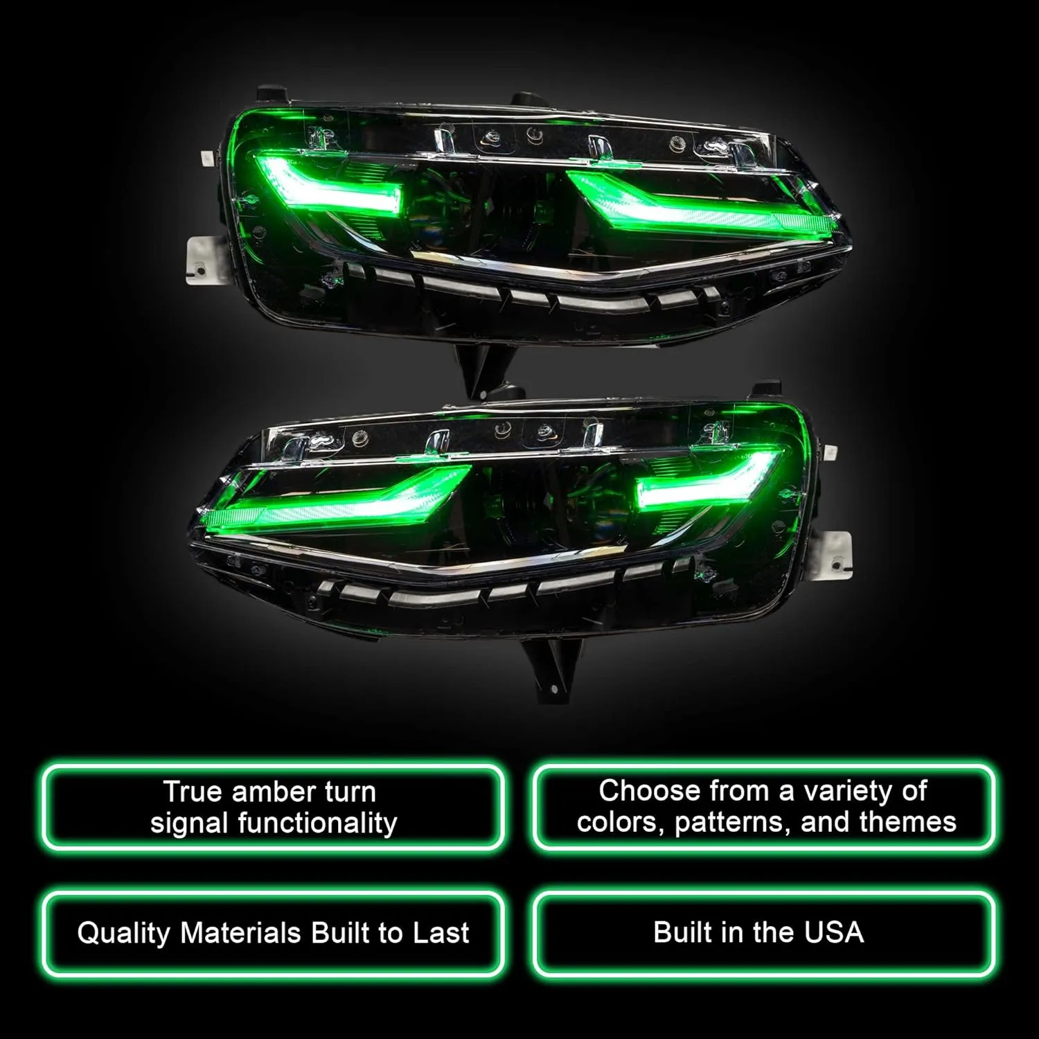 ORACLE Lighting Compatible with 2019-2023 Chevrolet Camaro LS/LT ColorSHIFT® RGB A Headlight DRL Upgrade Kit