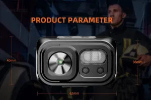 Orange Sea Headworn Outdoor Light Remote Infrared Windproof and Rainproof Rechargeable Strong Light Sensing Headlight Small Portable Night Fishing Light Mining Light Outdoor Light Camping Light