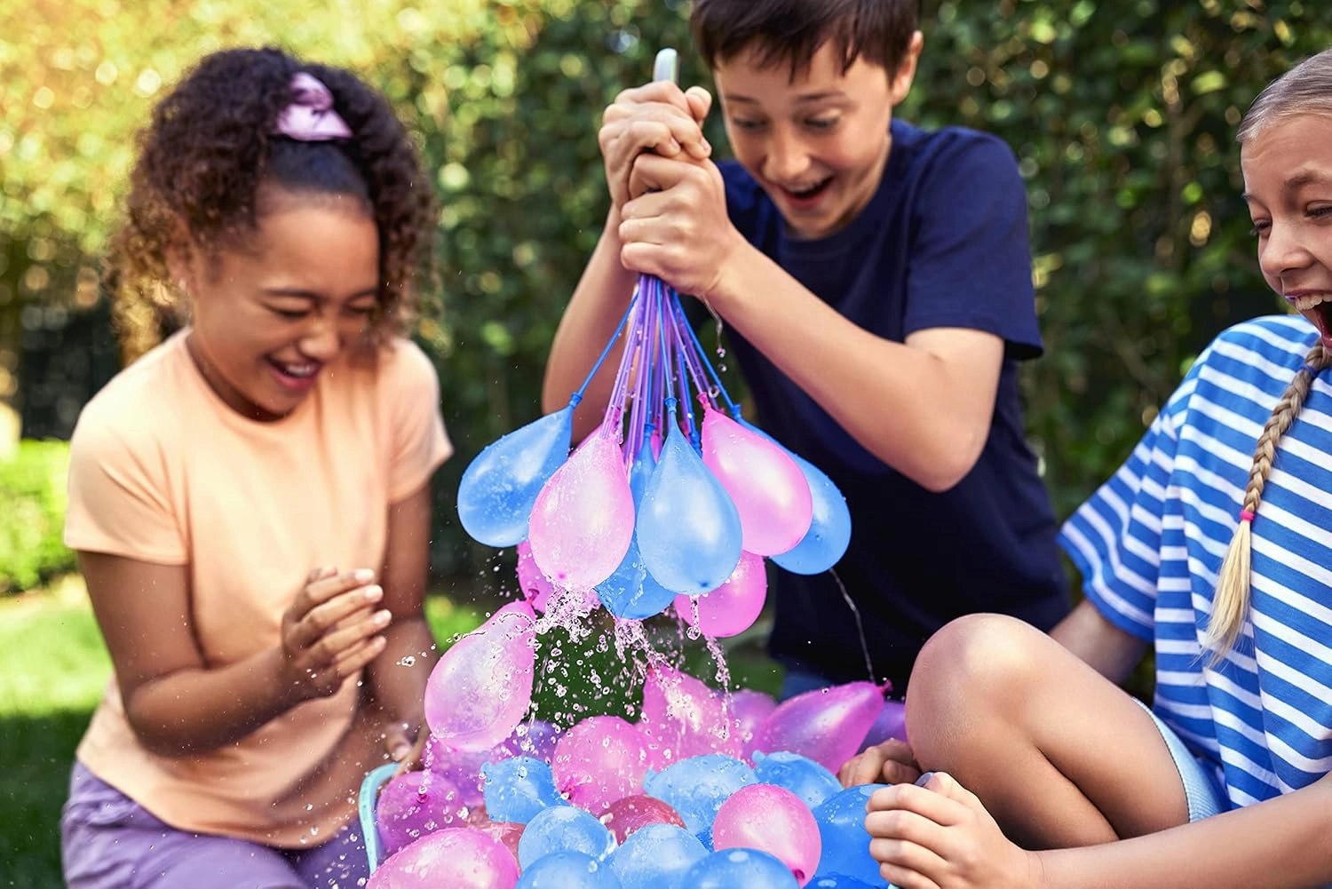 Original Bunch O Balloons Tropical Party 330  Rapid-Filling Self-Sealing Water Balloons (Amazon Exclusive 10 count, pack of 1) by ZURU Water Balloon for the Whole Family, Kids, Teens and Adults