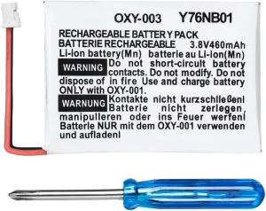 OSTENT 460mAh 3.8V Rechargeable Lithium-ion Battery Kit Pack for Nintendo GBM Game Boy Micro