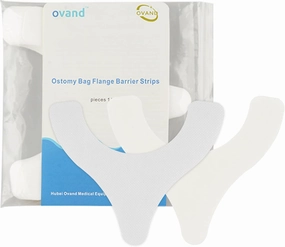 Ostomy Barrier Strips,Y-Shape Ostomy Barrier Tape,Elastic Barrier Strips,Medical Grade Adhesive Barrier Strips Better Seal for Ostomy Bags (Box of 20)