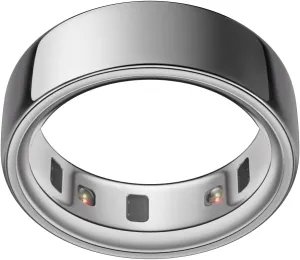Oura Ring 4 - Silver - Size 7 - Smart Ring - Size First with Oura Ring 4 Sizing Kit - Sleep Tracking Wearable - Heart Rate - Fitness Tracker - Up to 8 Days of Battery Life