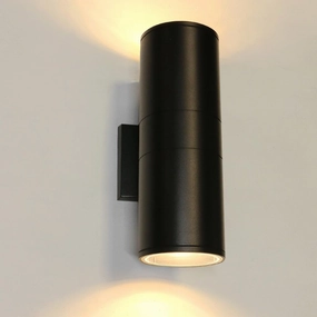 Outdoor Wall Lights,Bling Patio Exterior Wall Light Fixture, Stainless Steel IP65 Wall Mount Cylinder Design, Up Down Light Fixture for Porch, Backyard and Front Door-ETL Listed