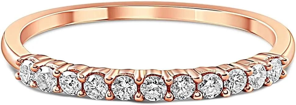 P3 POMPEII3 Pompeii 1/4ct Diamond Ring 14K Rose Gold
