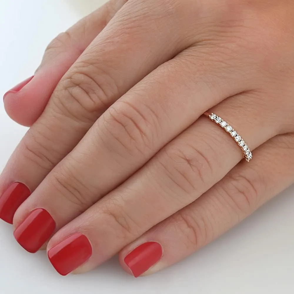 P3 POMPEII3 Pompeii 1/4ct Diamond Ring 14K Rose Gold