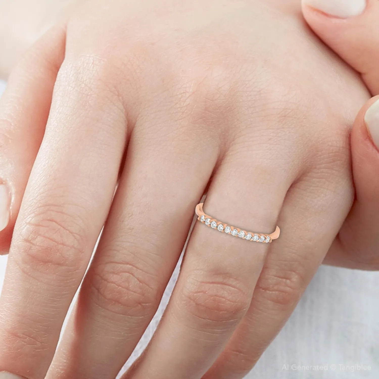P3 POMPEII3 Pompeii 1/4ct Diamond Ring 14K Rose Gold