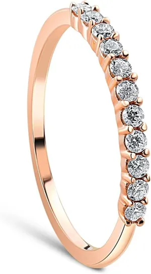 P3 POMPEII3 Pompeii 1/4ct Diamond Ring 14K Rose Gold