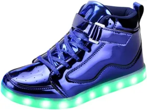 Padgene Women's Men's LED Lights Up Shoes Unisex Luminous Flashing Trainers USB Charging Lace Up Couples Dancing Shoes