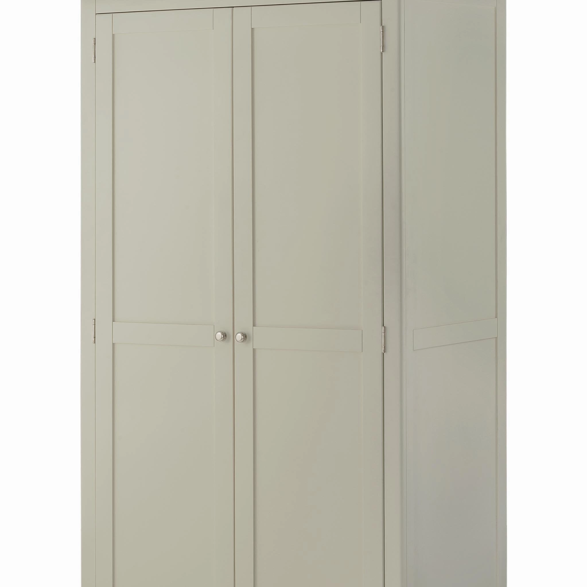 Padstow Grey All-Hanging Double Wardrobe