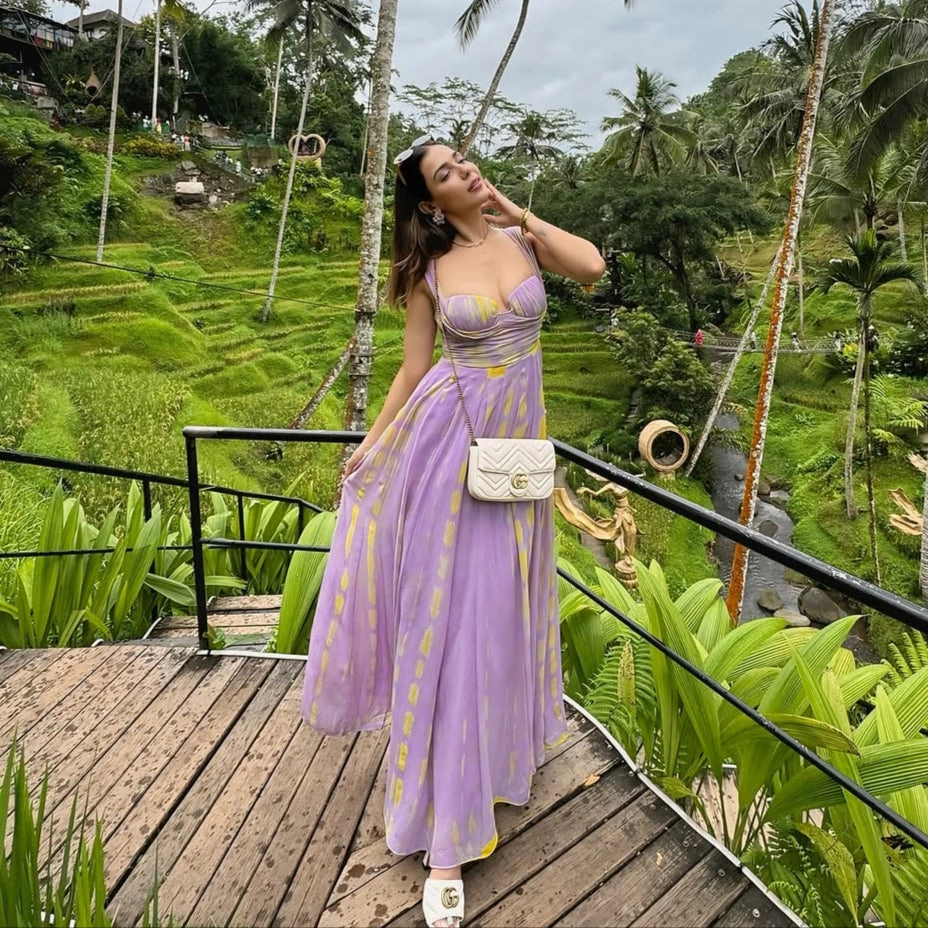 Painted Skies Ball Dress