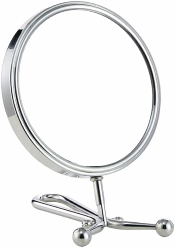 PartyKindom Mini Makeup Mirror Portable Foldable Desktop Mirror for Women Double Sided Magnifying Cosmetic Hand Mirror Durable Frame for Quick Touch Ups for Travel and Daily
