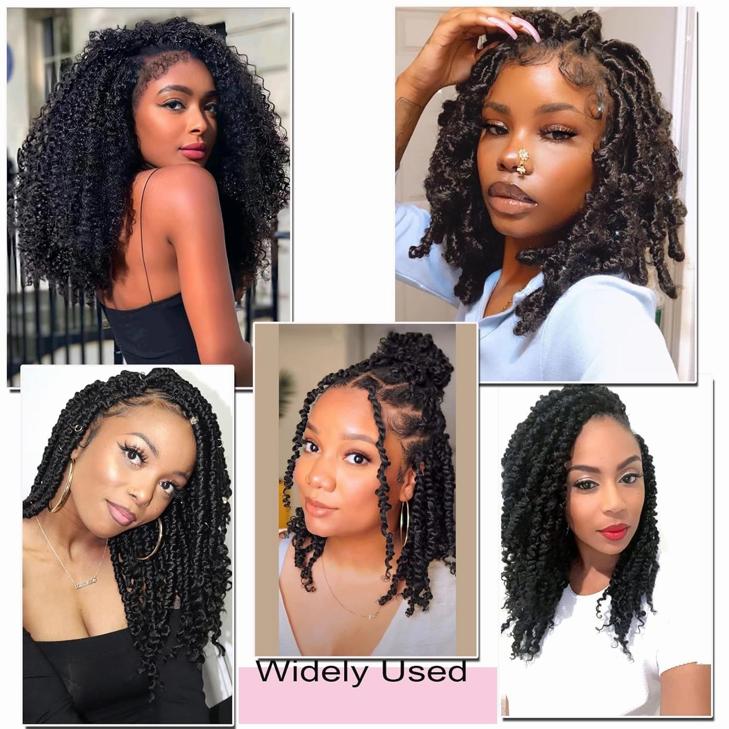 Passion Twist Hair 14 Inch 7 Packs Water Wave Crochet Hair 2# Color Wrap Braiding Hair For Passion Twist Crochet Hair/Butterfly Locs/Spring Twist Crochet Braids Boho Hair Extension (14 Inch,2#)