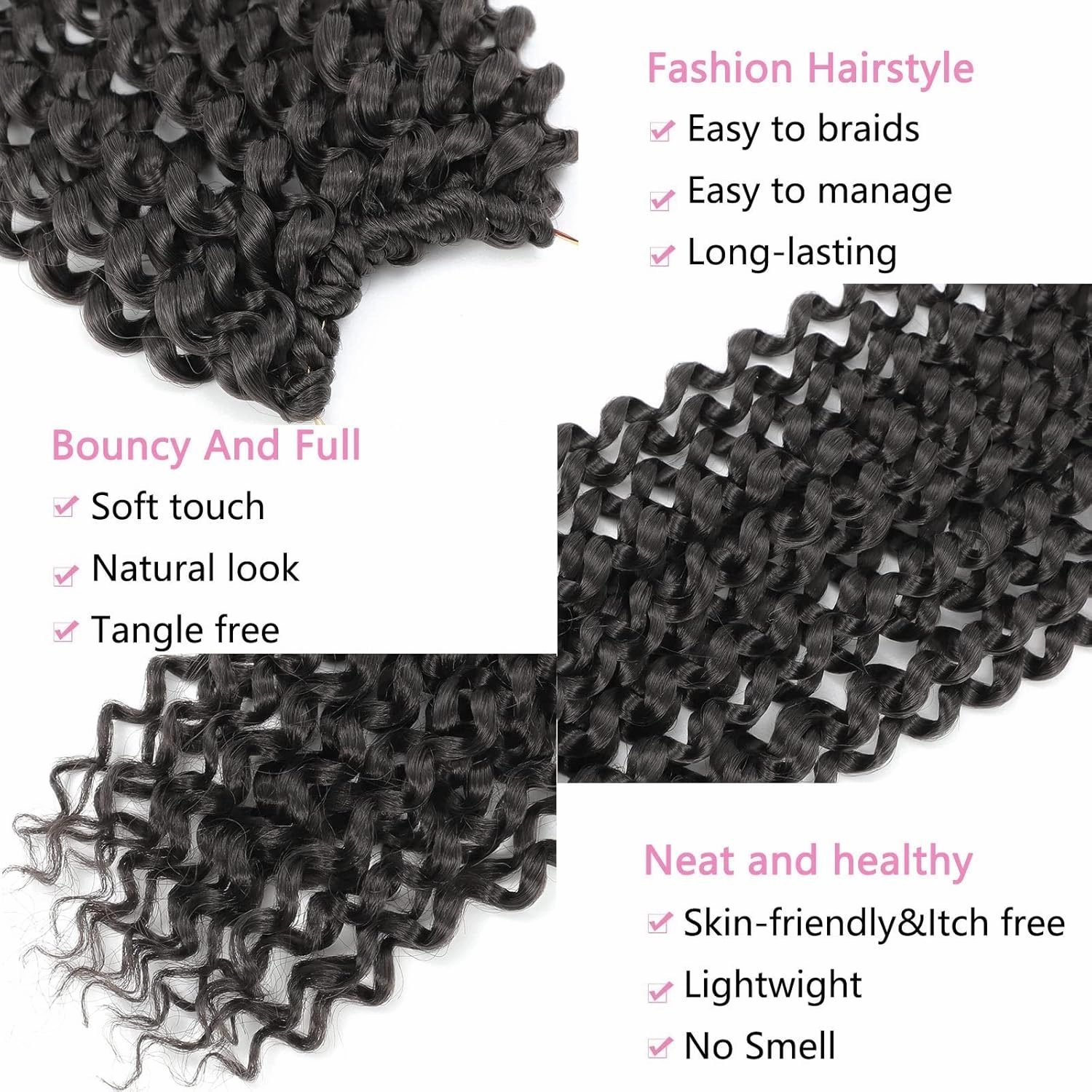 Passion Twist Hair 24 Inch 8 Packs Passion Twist Crochet Hair For Women Passion Twists Braiding Hair Long Bohemian Spring Twist Hair Crochet Braids Synthetic Hair Extension (24 Inch, 2#)